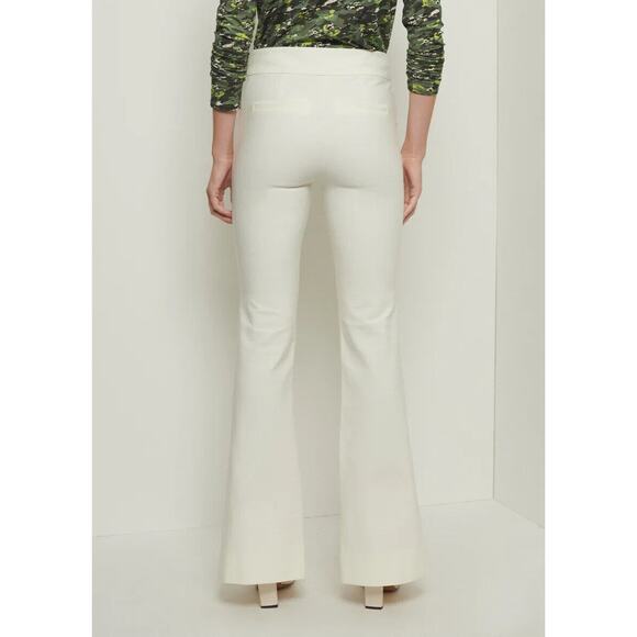 Derek Lam 10 Crosby Women's Maeve Front Slit Trousers Pants in Soft White Size 2 - Picture 2 of 13